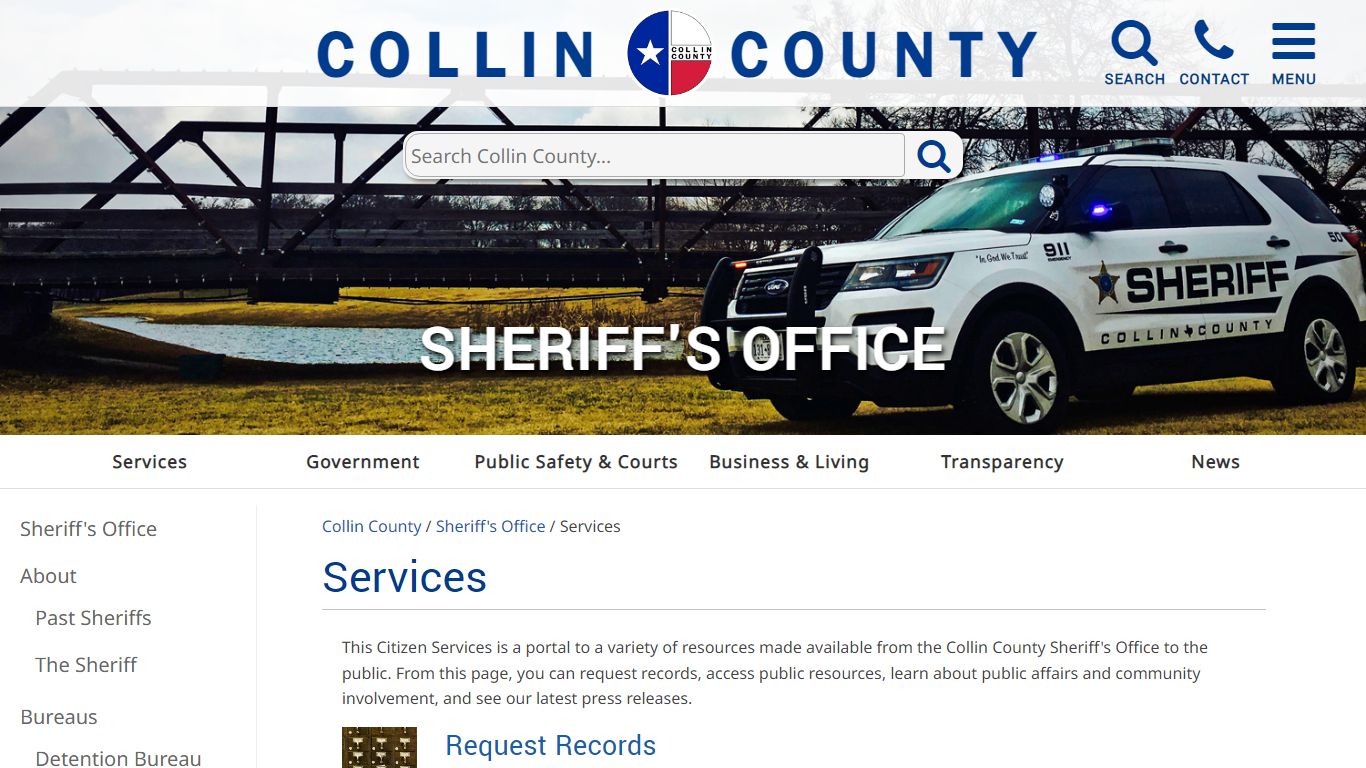 Sheriff's Office Services - Collin County